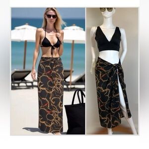 Walter Baker Paradise Sarong in Ibiza Chain Print One Size New with Tags